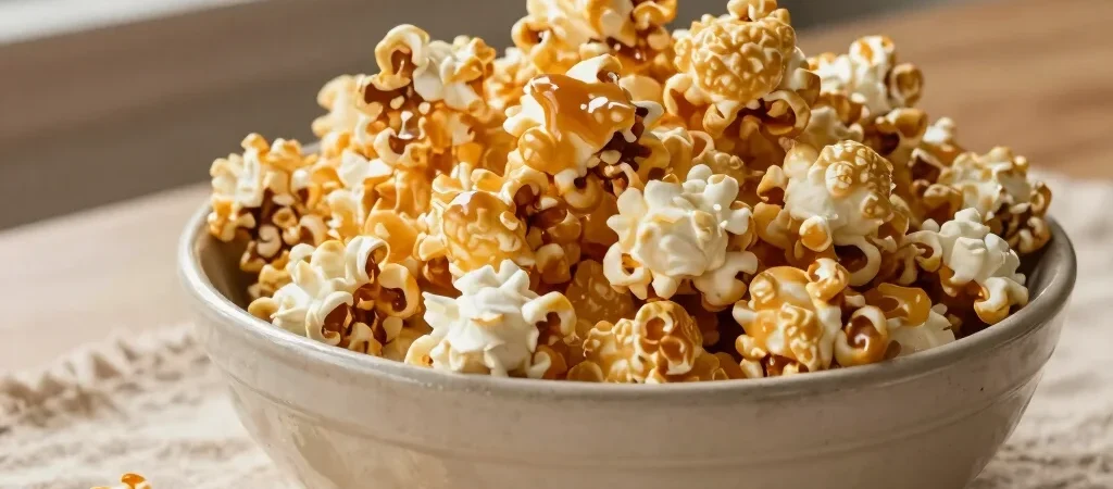 Pipoca caramelizada sem mistério